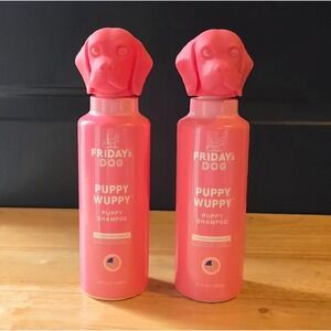 2 Bottles Friday's Dog Puppy Wuppy Puppy Shampoo Gentle Tear Free Formula 12oz